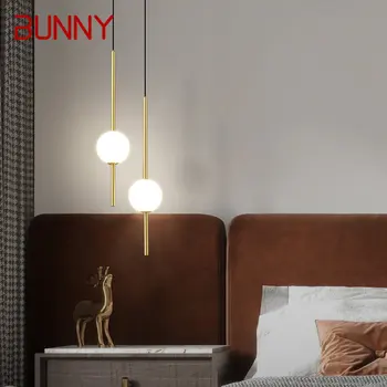 NYUSZI Kortárs Réz Medál Lámpák LED 3 Színben Arany, Réz Csillár Luxus Design Dekor Modern Otthon Hálószoba