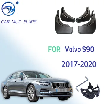 Stílusú Öntött Autó Sárfogó A Volvo S90 2017 - 2018 2020 Mudflaps Splash Őrök Sár Fedél Mudguards Tartozékok Autó Stílus