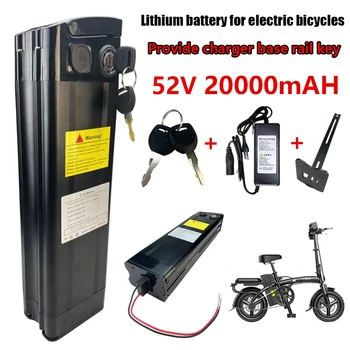 Ezüst hal elektromos kerékpár akkumulátor 14S4P 52V 20Ah lítium-ion akkumulátor, alkalmas ezüst halak elektromos kerékpár aksija