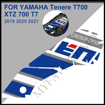 Motor Üzemanyag Tank Matrica Pad YAMAHA Tenere T700 XTZ 700 T7 2019 2020 2021 Matrica Szett Készlet Protector Csomagtartóban Poggyász