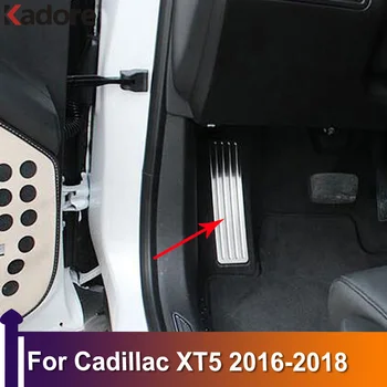 A Cadillac XT5 2016 2017 2018 Bal Láb Többi fék Pannel Pedál Fedezze Trim Autó Matrica Tartozékok Rozsdamentes Acél