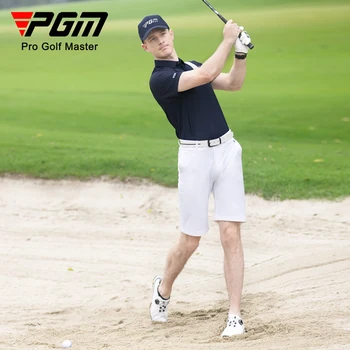PGM Golf Férfi Rövid Ujjú Férfi Golf Póló Gyors Száraz Golf Viselni Lélegző Férfi Sportruházat Golf Ruházat Képzés
