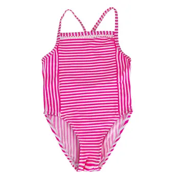Új Nyári Lányok Fürdőruha Gyerek Fürdőruhák Lányok Egy Darab Csíkos Bikini 2020 Gyerekek Strand Fürdőruha Háromszög Fürdőruha