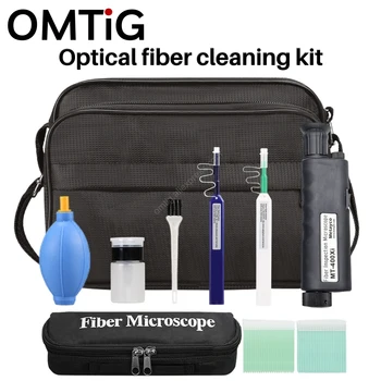 OMTiG 8db/set Optikai Eszközök Tisztítása Rost Tisztító Készlet FTTH Optikai Eszköz, Készlet, Hálózati Vizsgálati Eszköz
