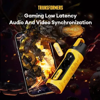 Transformers TF-T11 Bluetooth 5.4 Vezeték nélküli Fejhallgató Alacsony Késleltetésű Játék Fülhallgató, hi-fi Hang, Zene, HD Headset Hívás Mikrofon