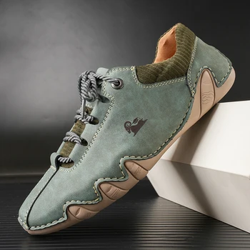 Cipő Férfi Bőr Alkalmi Cipők Luxus Designer Cipő Lapos Cipő Kényelmes Mokaszin Férfiak Naplopók 2023 Új
