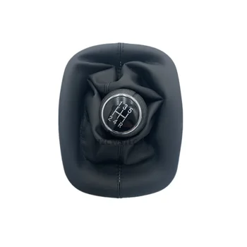 Ingyenes Szállítás 5 Sebesség Shift Gomb Gaitor Boot PU Bőr Fekete VW PASSAT B5 Volkswagen Bora CW02005