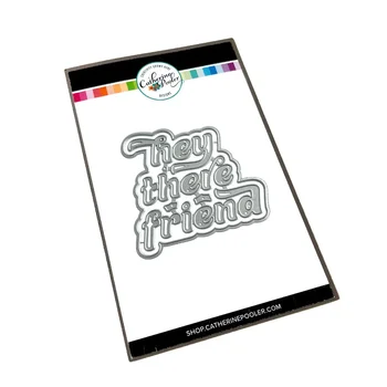 Meghal - Egy Nagy Sziasztok Scrapbook Napló Dekoráció Stencil Dombornyomás Sablon DIY Üdvözlő Kártya, Kézzel készített 2023