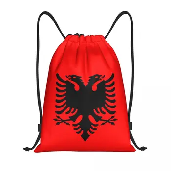 Albánia Zászló Forró Eladó Zsinórral Táskák A Táska A Kényelmes Hátizsák Hátizsák Vicces Újdonság