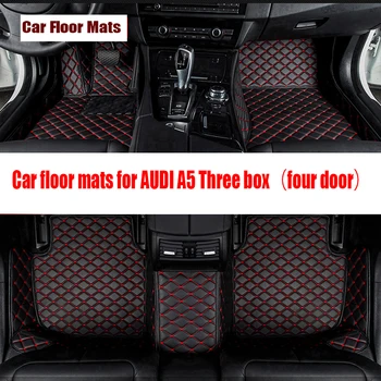 Autó szőnyeg AUDI A5 Három doboz（négy ajtó）2010-2022 2013 2014 2015 2016 Egyéni auto láb Párna autó szőnyeg fedél