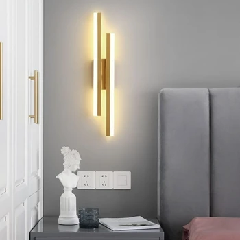 A Modern LED Fali Lámpa Fali Gyertyatartók Akril Lámpaernyő Beltéri Világítás 220V Nappali, Hálószoba, ágy melletti Folyosó világítótestet