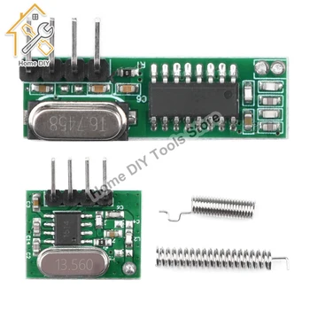 433 Mhz-es Superheterodyne RF Vevő Adó Modul, 433Mhz távirányítók Arduino Vezeték nélküli modul Diy Készletek