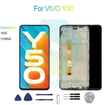A VIVO Y50 Kijelző Csere 2400*1080, 1935-ben, V1965A A VIVO Y50 LCD Touch Digitalizáló