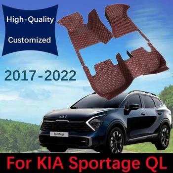 Egyedi Bőr Autó Szőnyeg A Kia Sportage QL 2017 2020 2021 2022 Autó Szőnyeg, Szőnyegek Auto Láb Párna Belső Kiegészítők