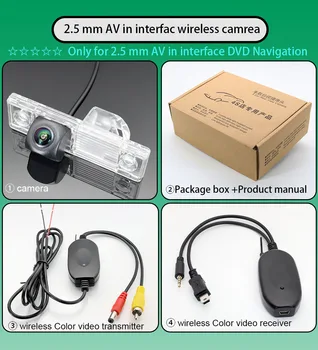 2,4 Ghz-es Vezeték nélküli Visszapillantó Halszem Kamera Chevrolet Chevy Optra Szikra Sonic Tosca 1999~2014 HD Színt Adó Vevő