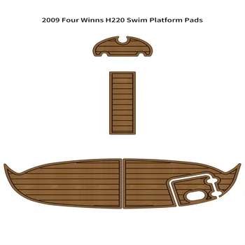2009 Four Winns H220 Úszni Platform Pad Hajó EVA Hab Teak Fedélzeti Emelet Pad Mat Biztonsági Öntapadó SeaDek Gatorstep Stílus
