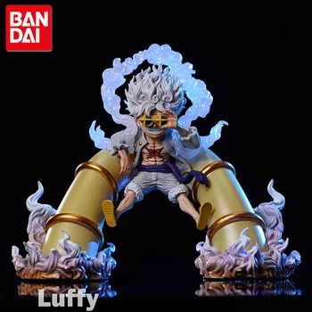13cm Anime Luffy Egy Darab Adatok Nika Monkey D. Luffy Teremtés Első Golyó PVC Modell Gyűjtemény Játékok Asztali Dekoráció Ajándék