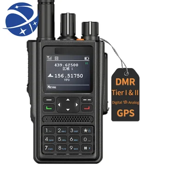 DM-F8 UHF-VHF DMR-Digitális Analóg rádió amatőr Rádió GPS APRS Terjedő Felvétel funkció kétirányú Amatőr