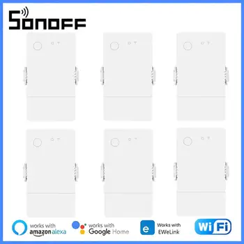 SONOFF POW Eredetű 16A Smart Power Meter WIFI Kapcsoló Túlterhelés Védő Relé Breaker Energia Monitoring Támogatás Alexa, a Google Haza