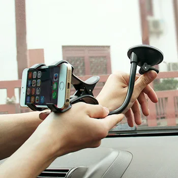 Autó, Telefon tulajdonosa Hordozható Flexiable Állítható Lusta Haza Ágy Állvány mobiltelefon Állni Támogatása Huawei Xiaomi Iphone GPS