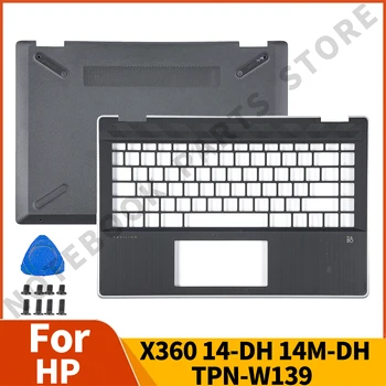 Notebook Alkatrész HP X360 14-DH 14M-DH TPN-W139 Palmrest Alsó Esetben Fekete Cserélje ki a Gyors Szállítás
