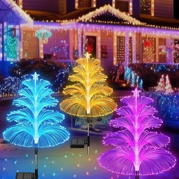 Napenergia Karácsonyi Fények Kert Medúza Lámpák Kültéri Vízálló Táj Kerti Dekoráció Kerti Világítás